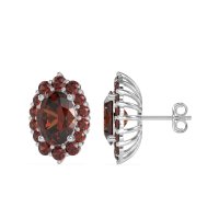 Floral Halo Stud Earrings