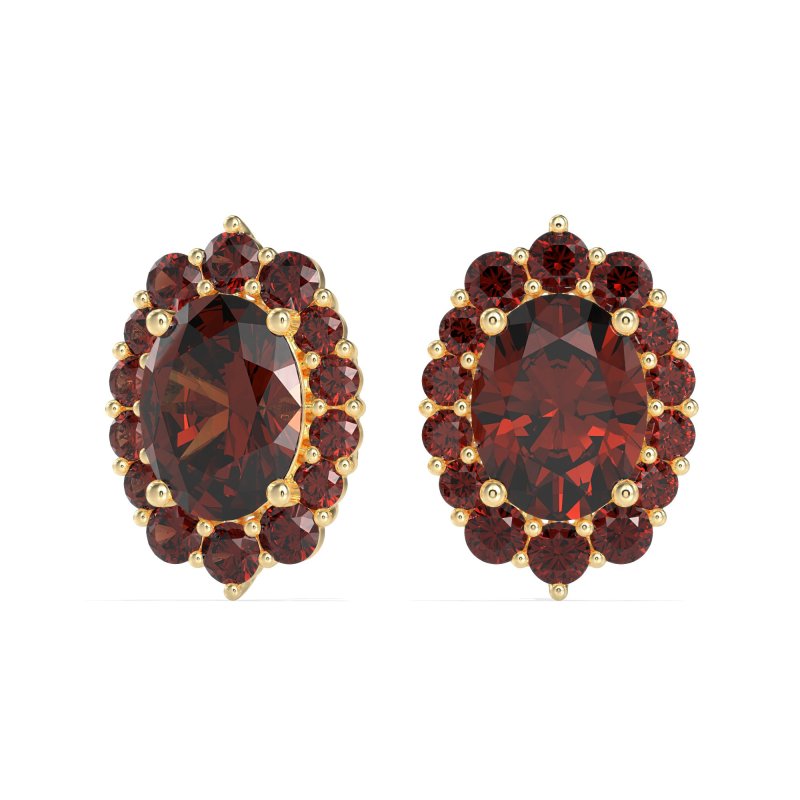 Floral Halo Stud Earrings