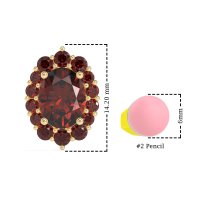 Floral Halo Stud Earrings