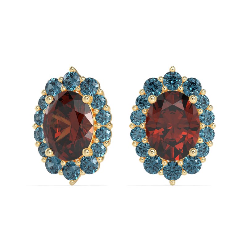 Floral Halo Stud Earrings