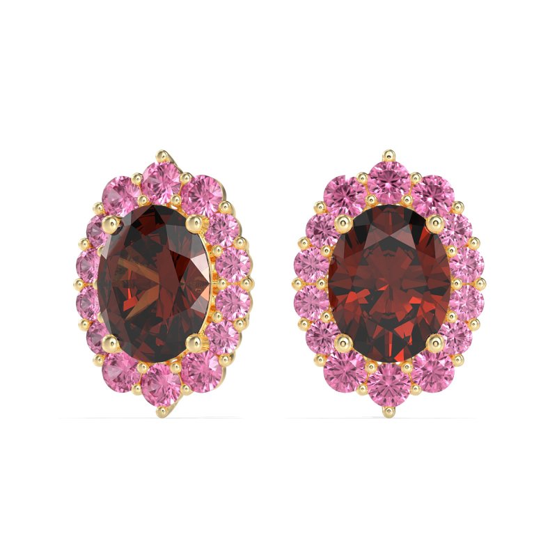 Floral Halo Stud Earrings