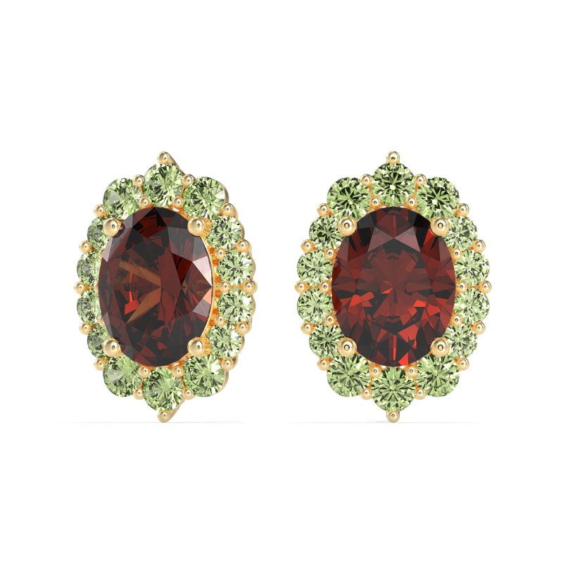 Floral Halo Stud Earrings