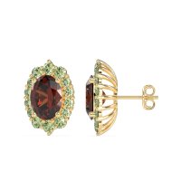 Floral Halo Stud Earrings