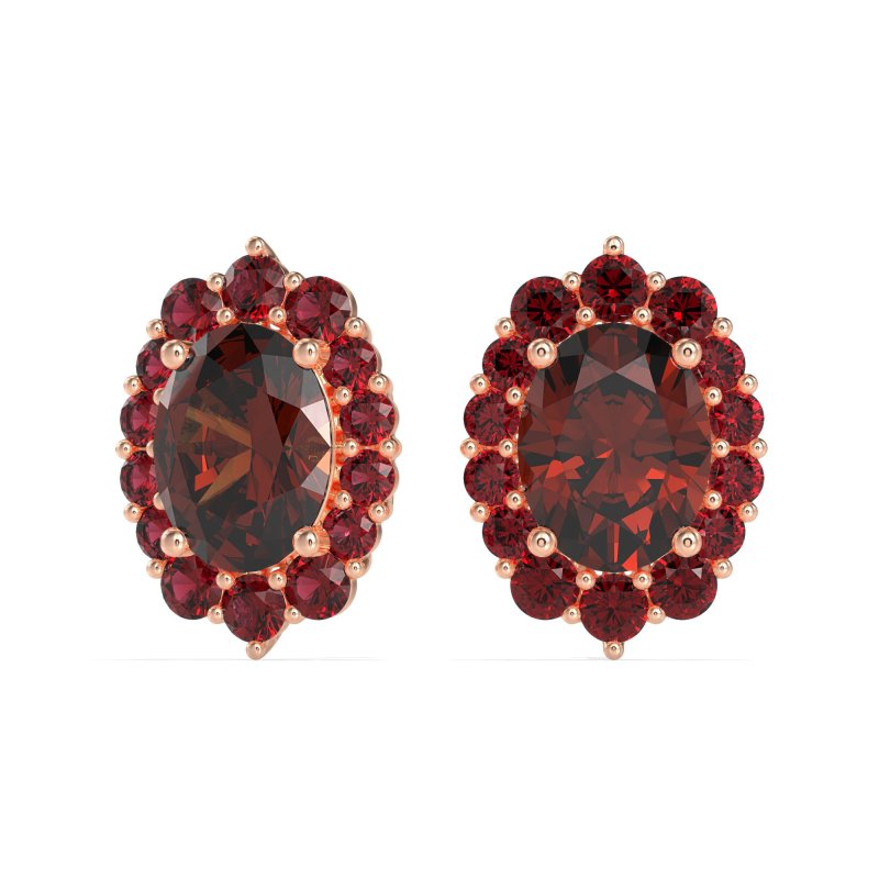 Floral Halo Stud Earrings