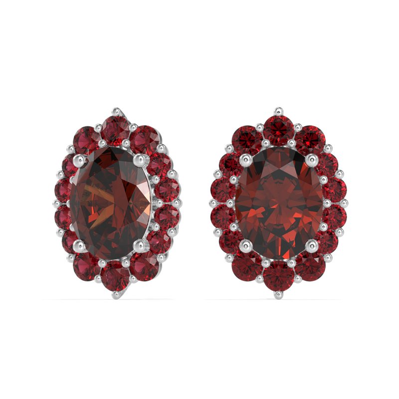 Floral Halo Stud Earrings