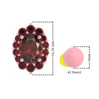 Floral Halo Stud Earrings