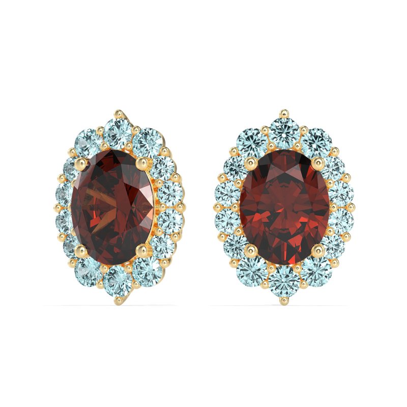Floral Halo Stud Earrings