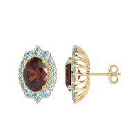 Floral Halo Stud Earrings