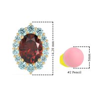Floral Halo Stud Earrings