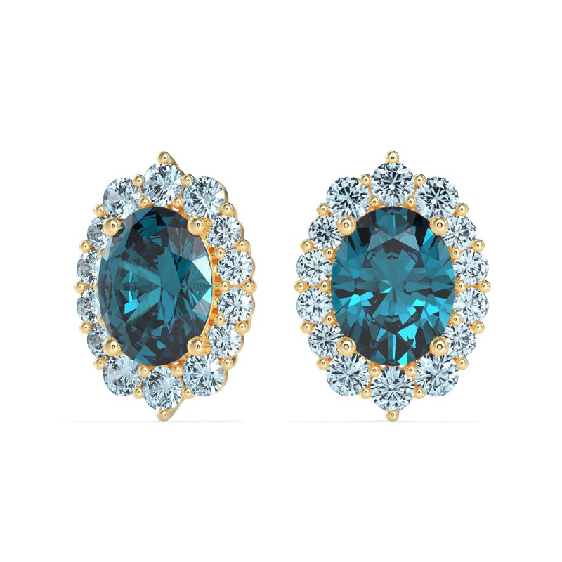 Floral Halo Stud Earrings