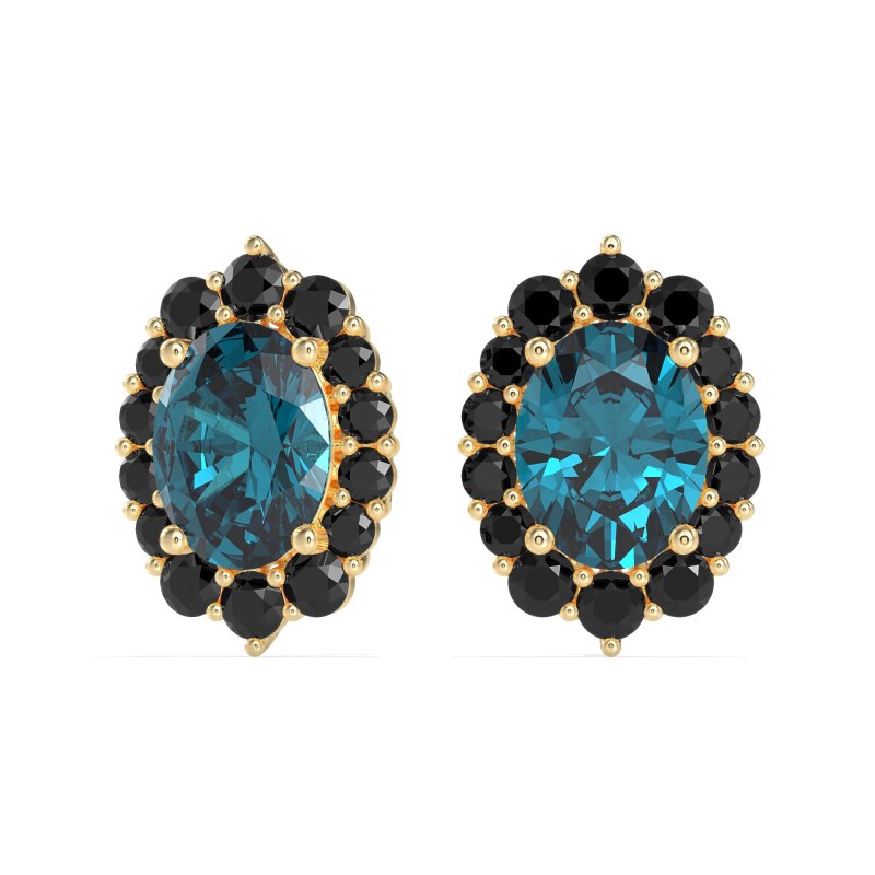 Floral Halo Stud Earrings