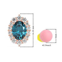 Floral Halo Stud Earrings