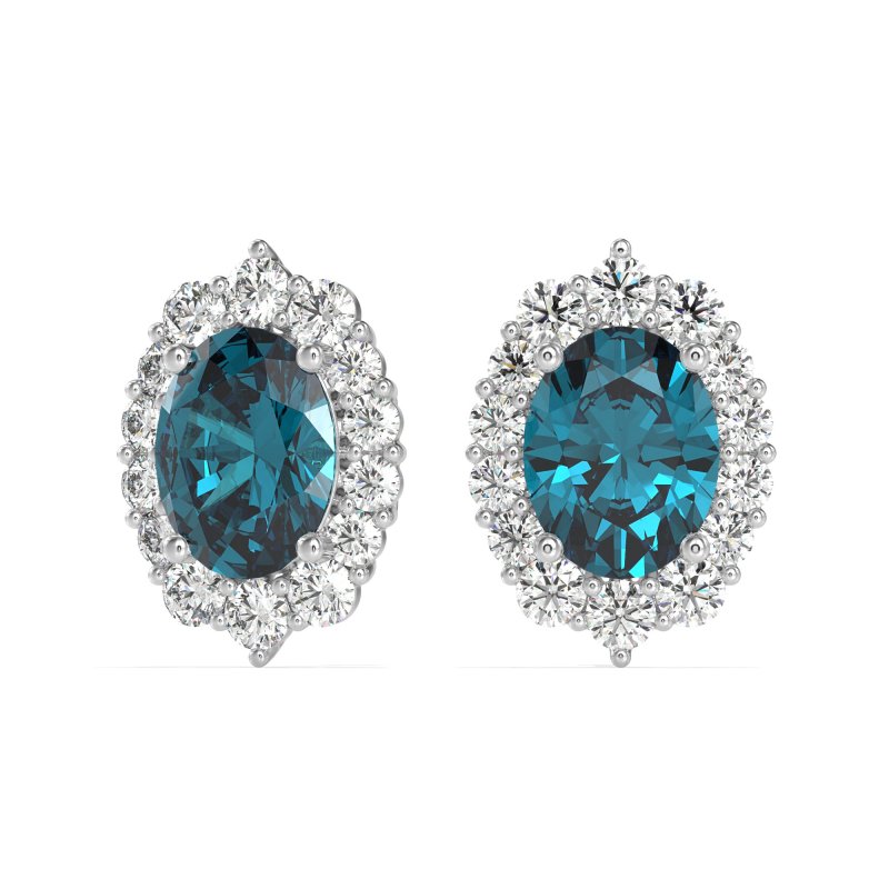 Floral Halo Stud Earrings