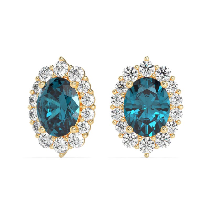 Floral Halo Stud Earrings