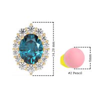 Floral Halo Stud Earrings
