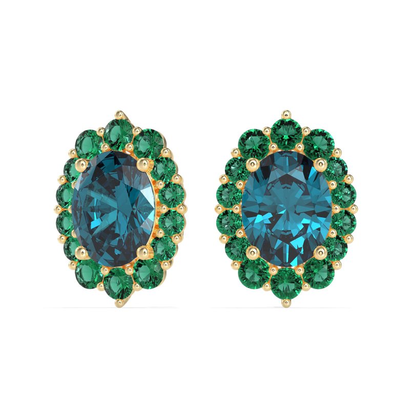 Floral Halo Stud Earrings