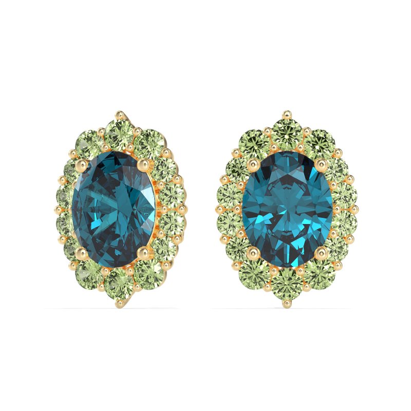 Floral Halo Stud Earrings