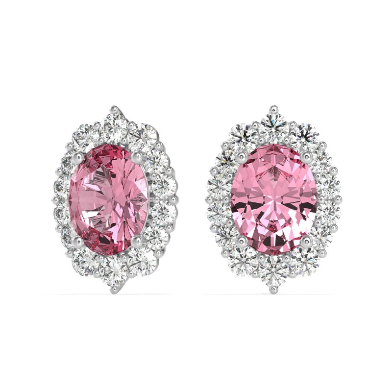 Floral Halo Stud Earrings