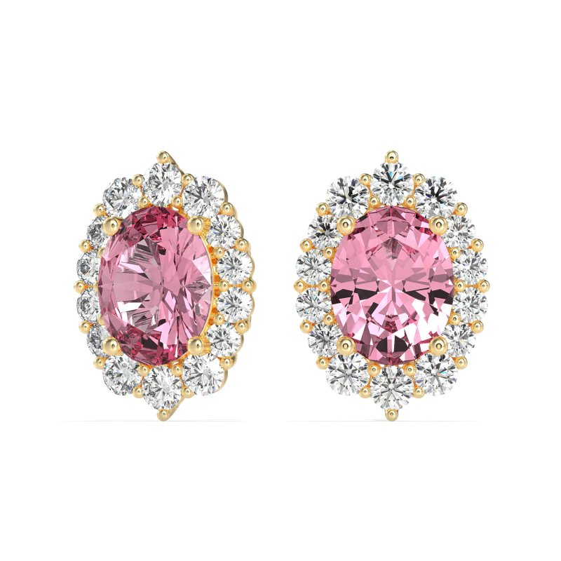 Floral Halo Stud Earrings