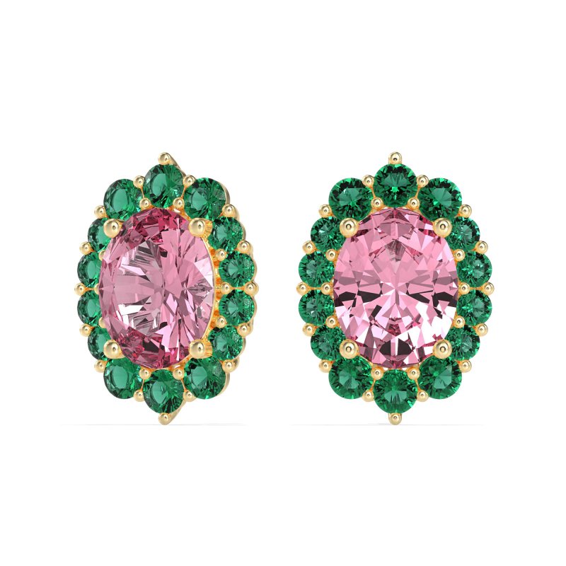 Floral Halo Stud Earrings