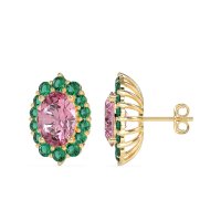 Floral Halo Stud Earrings