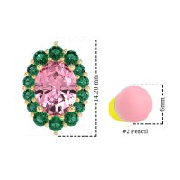 Floral Halo Stud Earrings