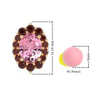 Floral Halo Stud Earrings