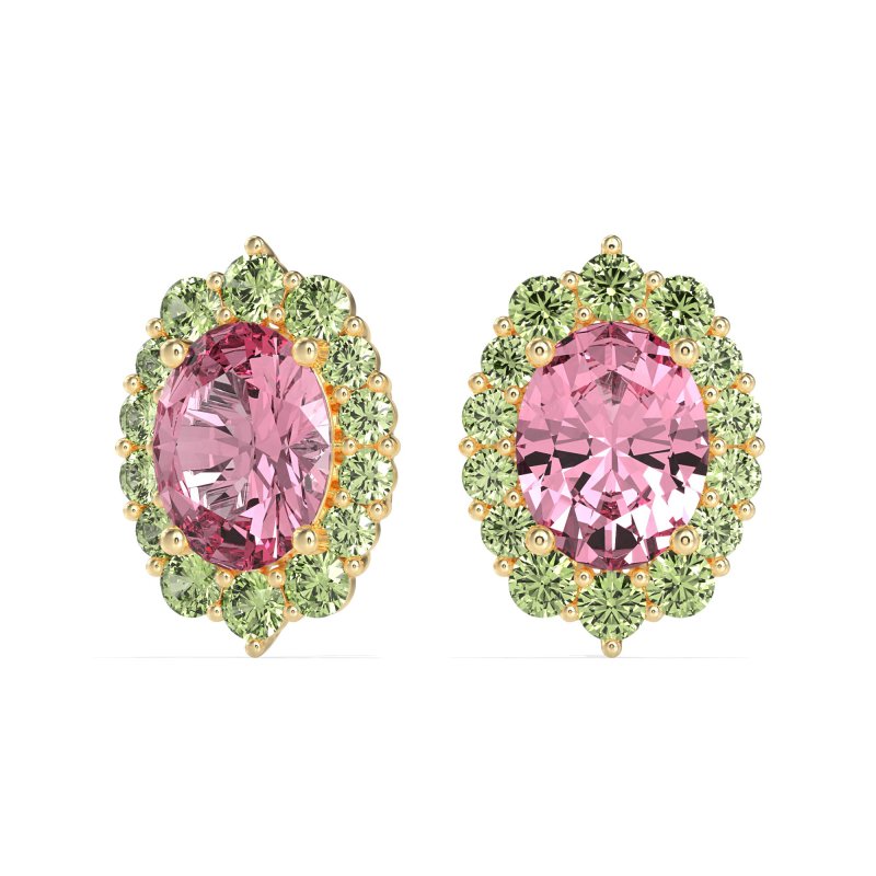 Floral Halo Stud Earrings
