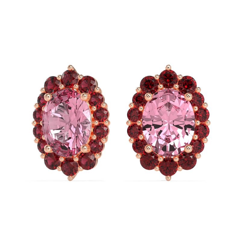 Floral Halo Stud Earrings