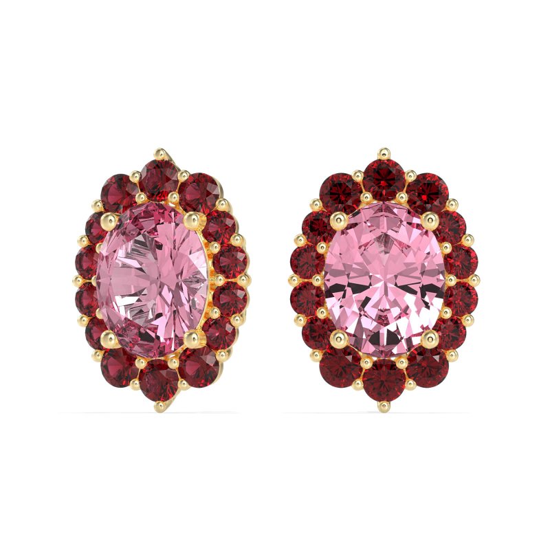 Floral Halo Stud Earrings