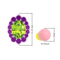 Floral Halo Stud Earrings