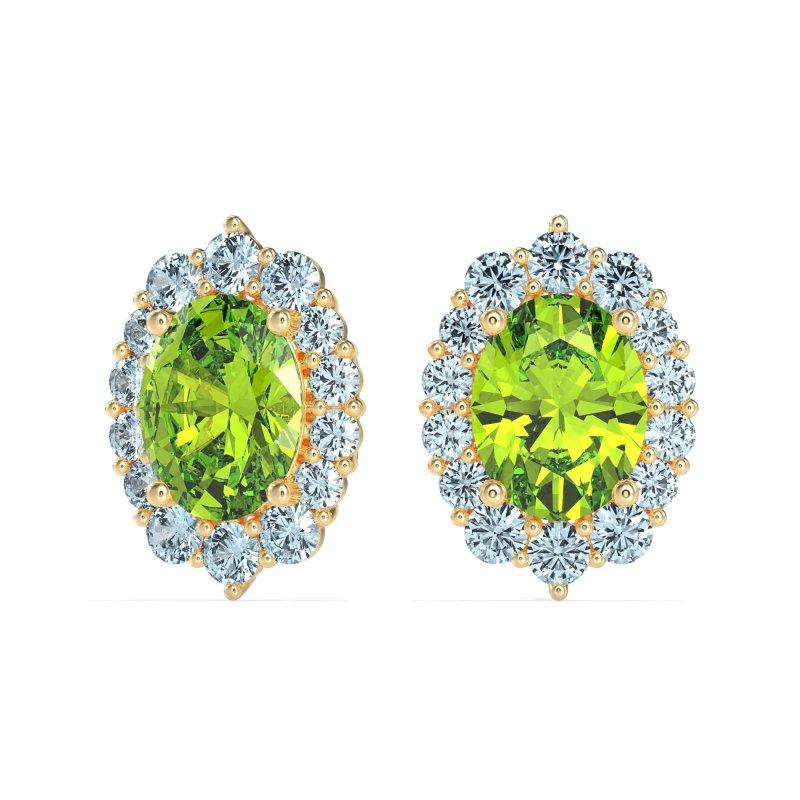 Floral Halo Stud Earrings
