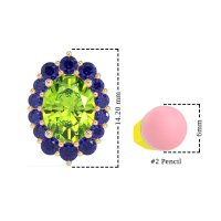Floral Halo Stud Earrings