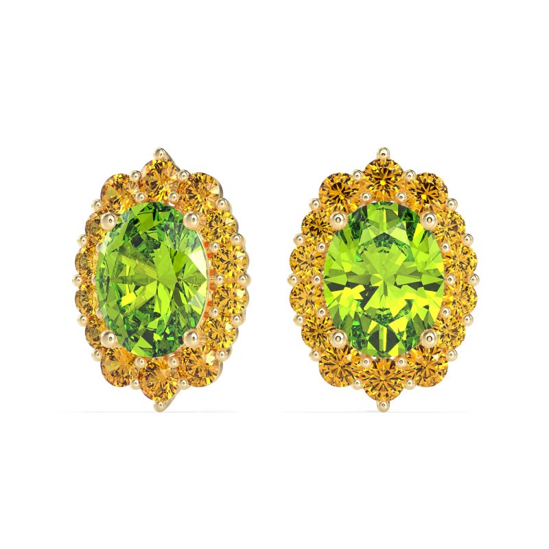 Floral Halo Stud Earrings