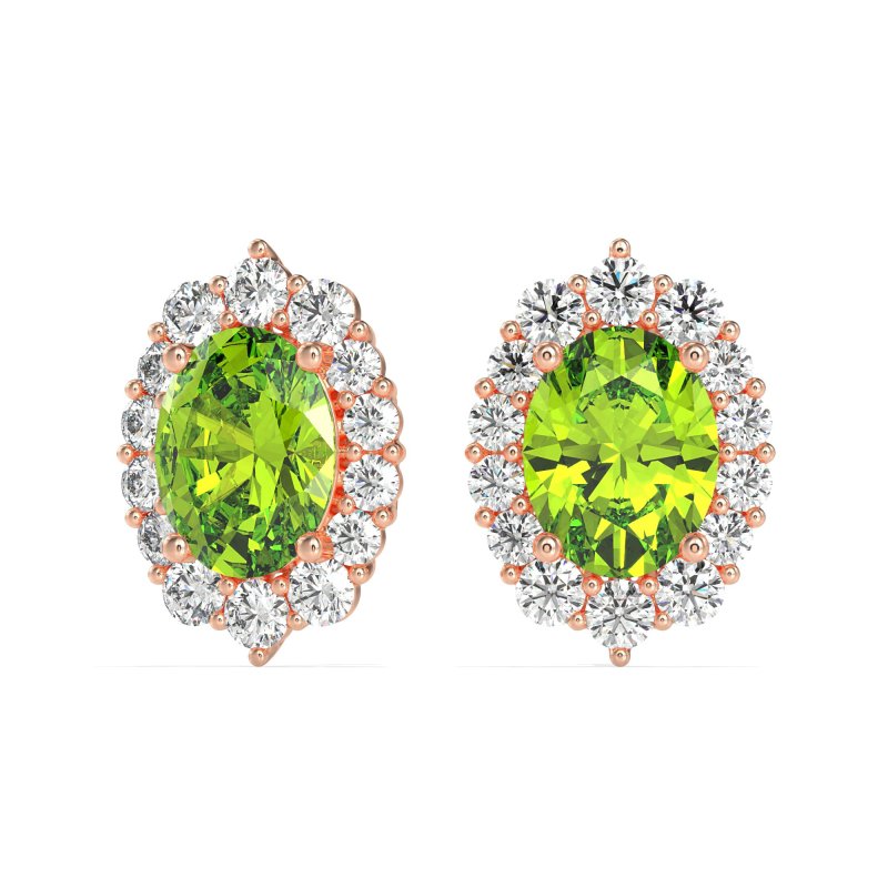 Floral Halo Stud Earrings