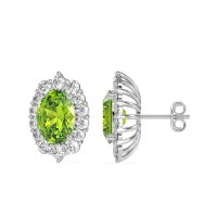 Floral Halo Stud Earrings