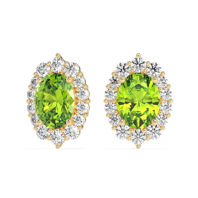 Floral Halo Stud Earrings