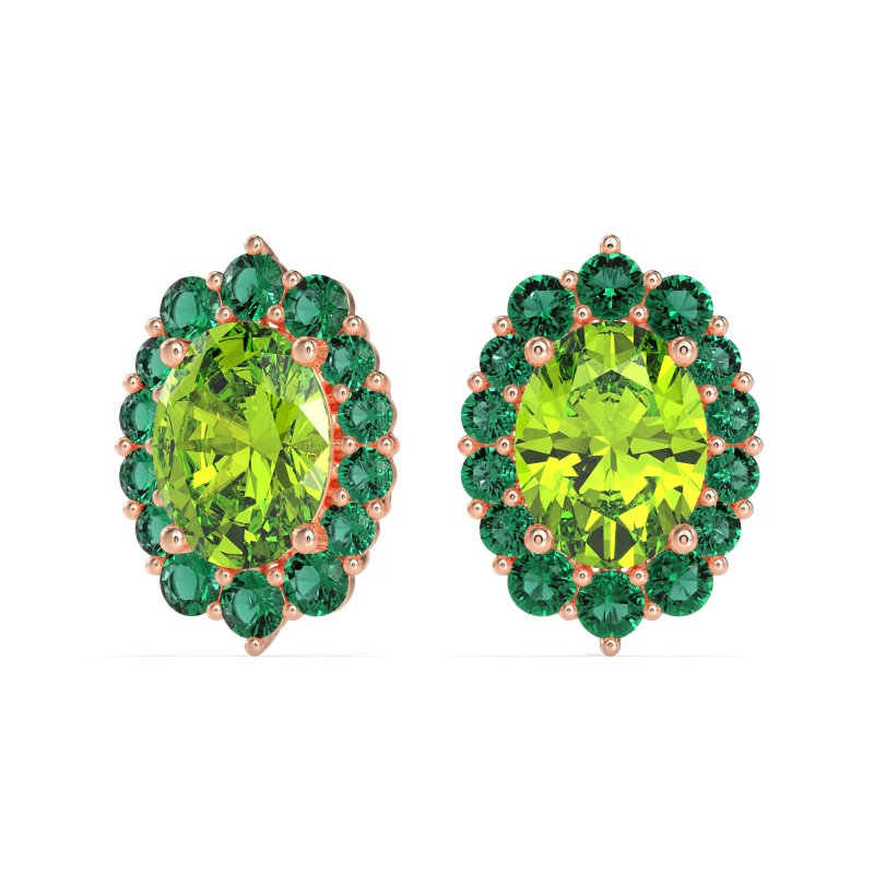 Floral Halo Stud Earrings