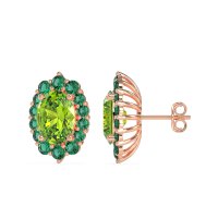 Floral Halo Stud Earrings