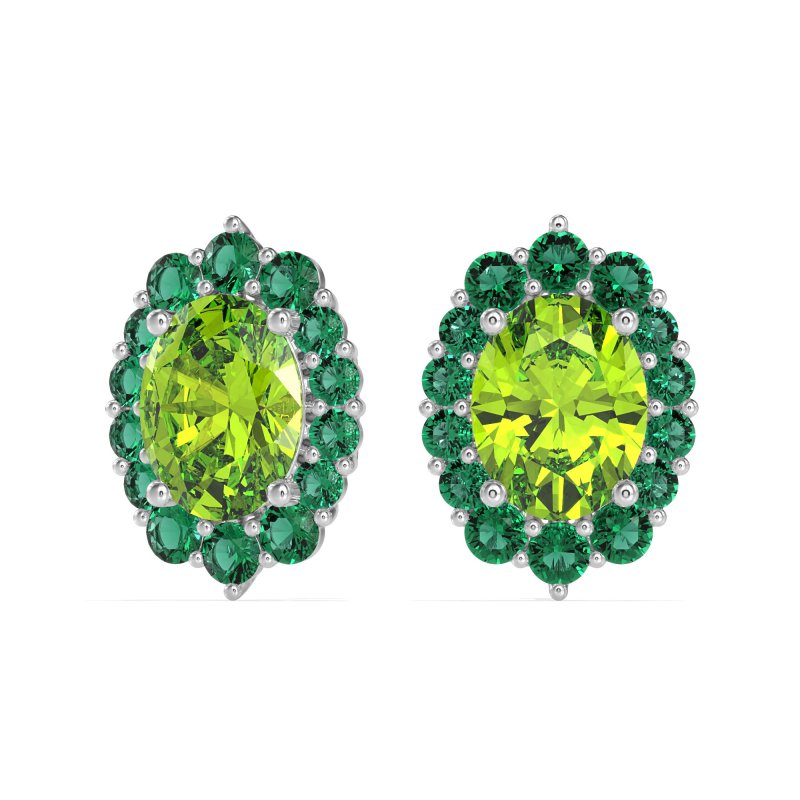 Floral Halo Stud Earrings