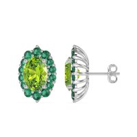 Floral Halo Stud Earrings