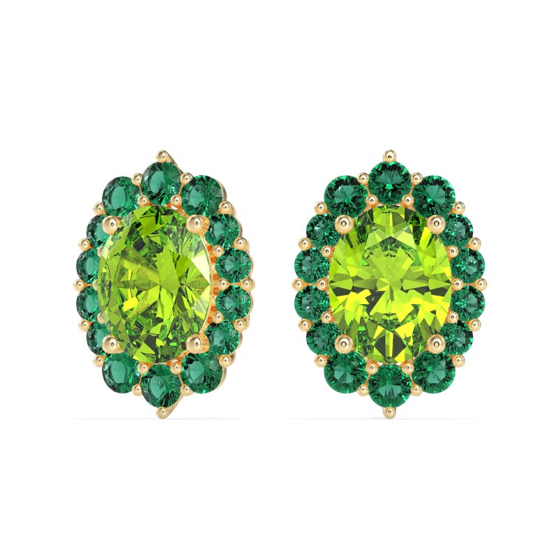 Floral Halo Stud Earrings