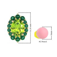 Floral Halo Stud Earrings