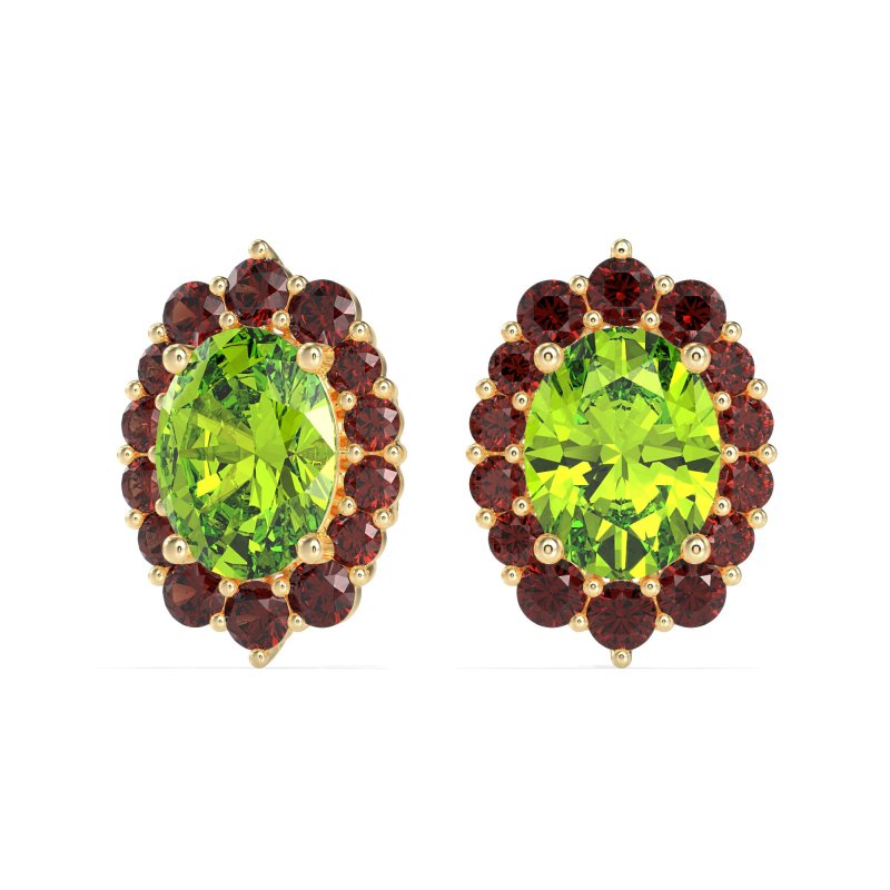 Floral Halo Stud Earrings