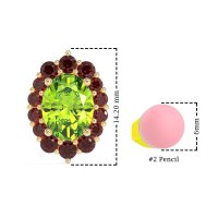 Floral Halo Stud Earrings
