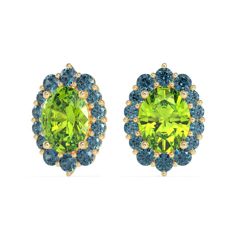 Floral Halo Stud Earrings