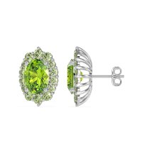 Floral Halo Stud Earrings