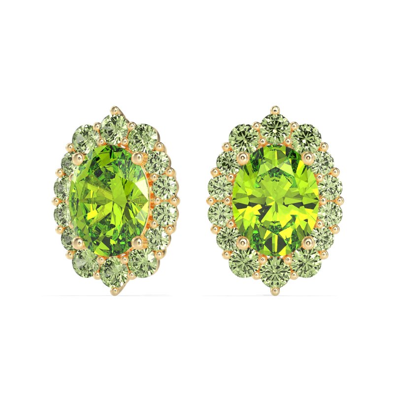 Floral Halo Stud Earrings