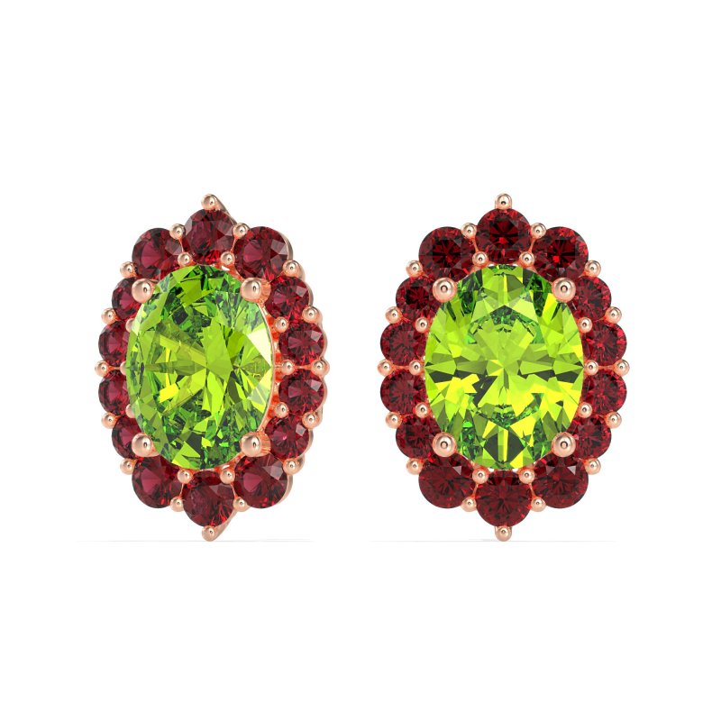 Floral Halo Stud Earrings