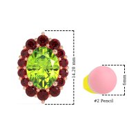 Floral Halo Stud Earrings